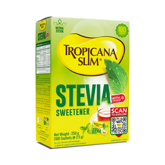 Tropicana Slim Stevia Sweetener 250G - 100 Sachet