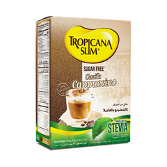 Tropicana Slim Stevia Sugar Free Vanilla Cappucino Drink - (8 Sachetsx12G)