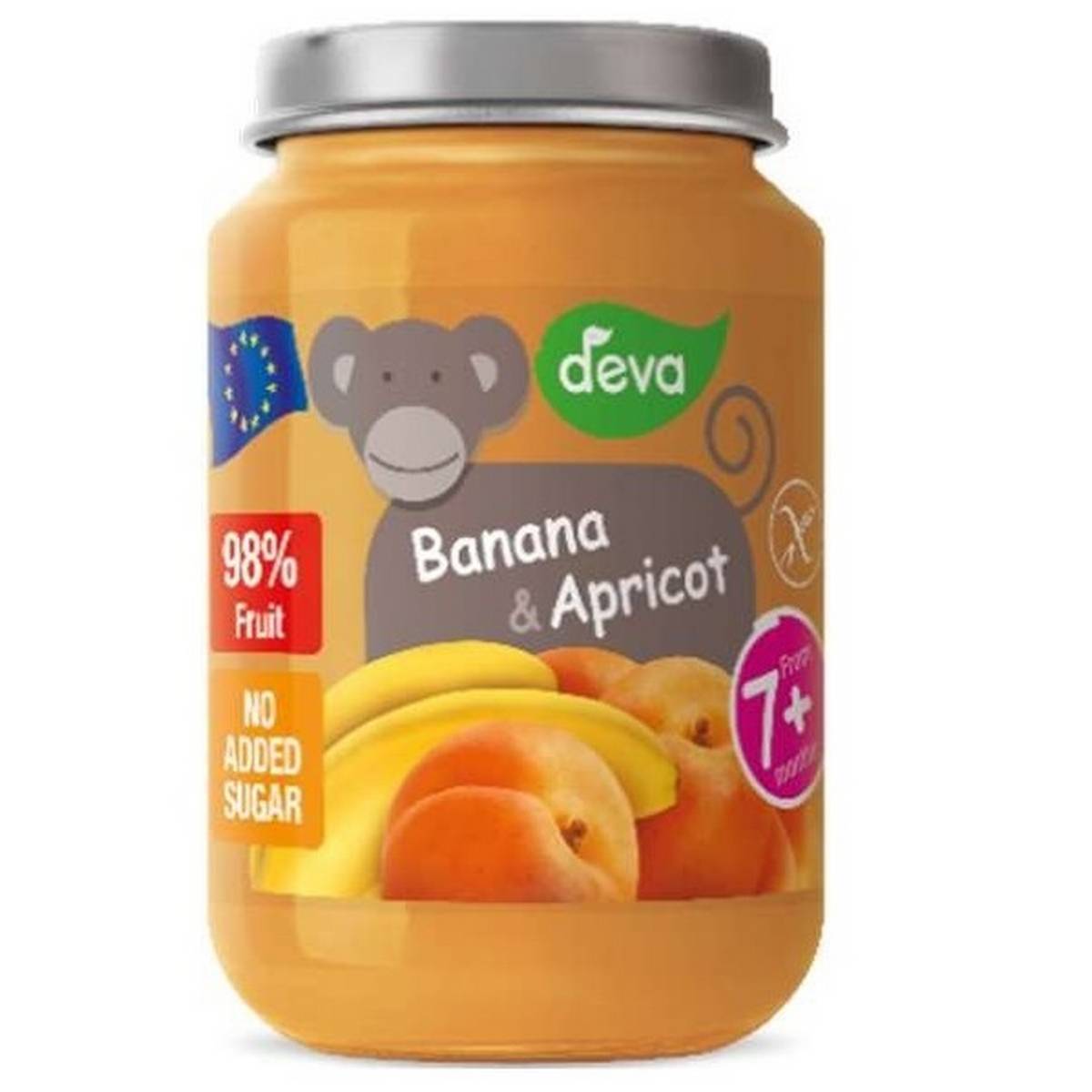 Deva Baby Food Banana & Apricot For 7+ Months - 200g