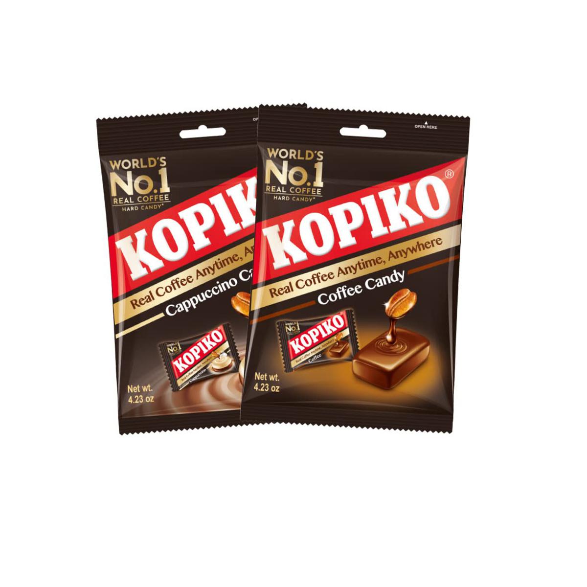 Kopiko Candy Pack Of 2 Flavors (Coffee & Cappuccino) - 280g