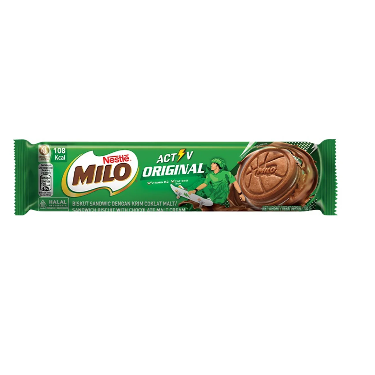 Milo Cookies With Original Flavor Roll Imported - 105G