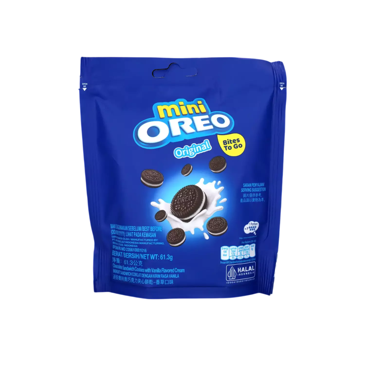 Mini Oreo Original Flavor Cookies Imported - 58.4G