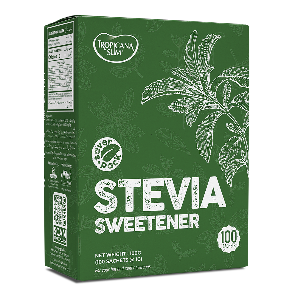 Tropicana Stevia Sweetener Saver Pack 100g - 100 Sachet (100x1gm)