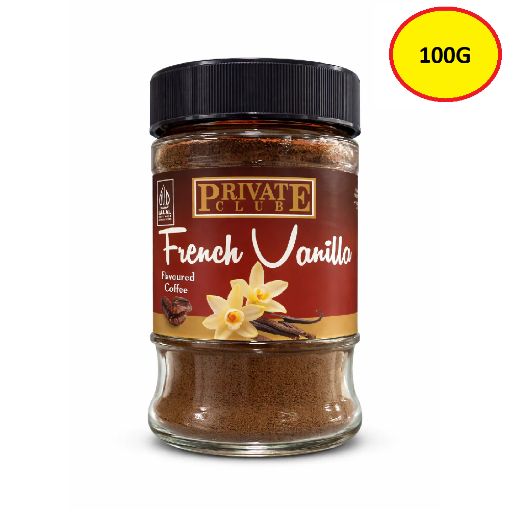 Private Club French Vanilla Flavored Coffee - 100g