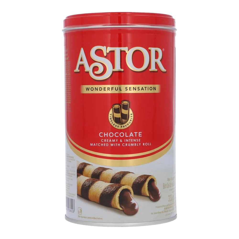Astor Chocolate Wafer Stick Tin - 330gm